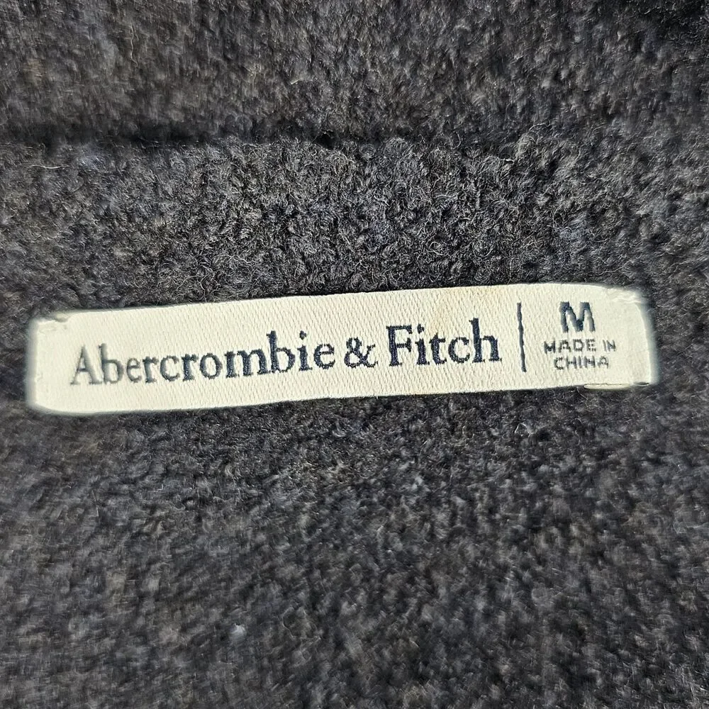 Abercrombie & Fitch Off-The-Shoulder Boucle Maxi Sweater Dress Black Medium NWT